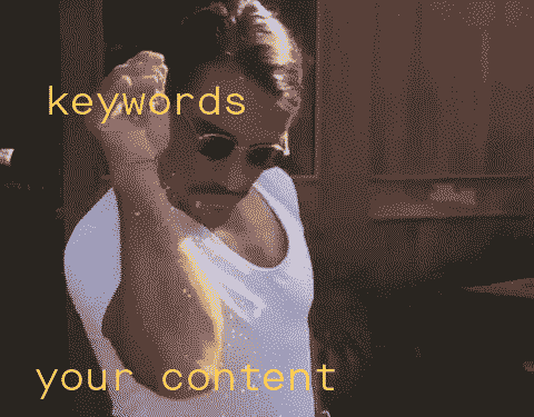 keyword-bae - Showit Salt Bae with keywords and salt being sprinkled on your content