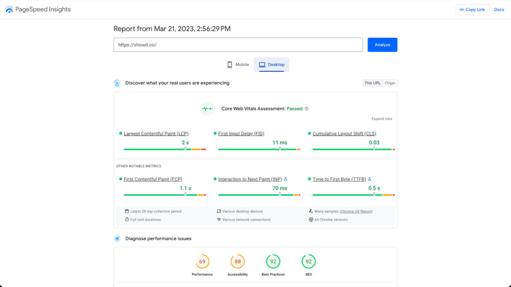 showit-pagespeed-eval - Showit Showit PageSpeed Evaluation