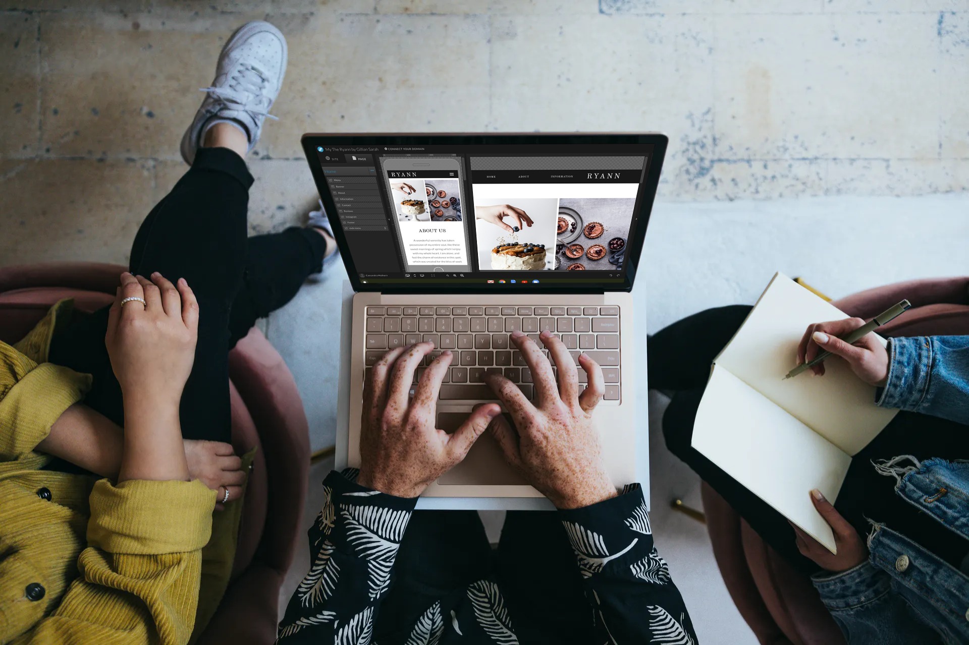 Website mock up for Showit