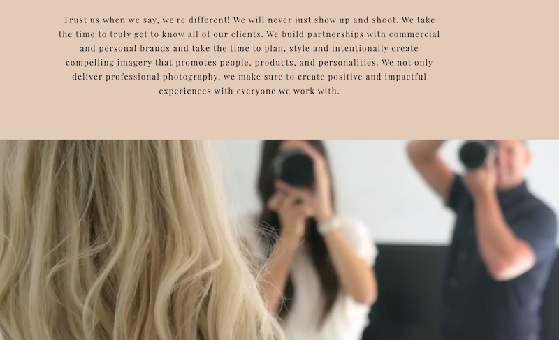 how to have a great photography websiteericaandjon.com - Showit professional photography website