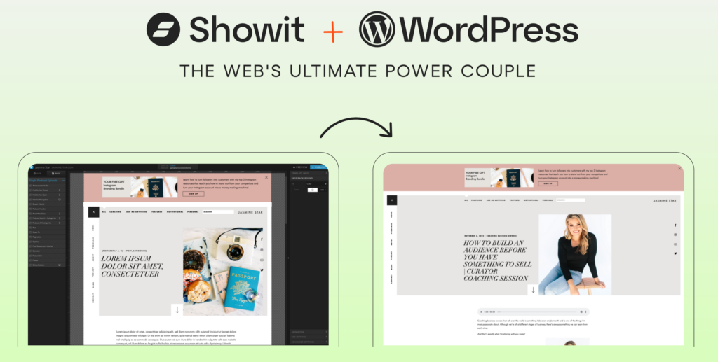 Wordpress vs. Showit